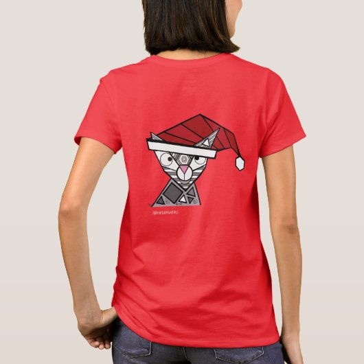 サンタ子猫 Tシャツ (裏面)