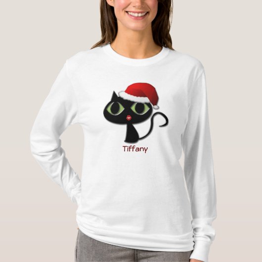 サンタ子猫 Tシャツ (正面)