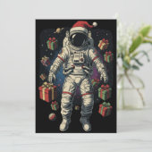 サンタ宇宙飛行士 クリスマス 招待状 (スタンド正面)