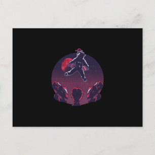 サンタ宇宙飛行士 ポストカード