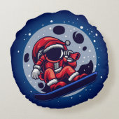 サンタ宇宙飛行士 ラウンドクッション (裏面)
