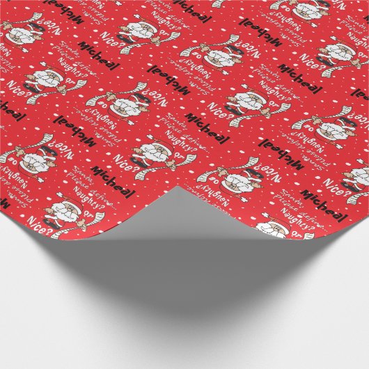 サンタ定義まいけなたはニース |クリスマス ラッピングペーパー (角)