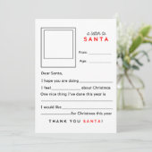 サンタ宛空白のの手紙を書く シーズンカード (スタンド正面)