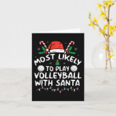 サンタ家族と一緒にバレーボールをプレーする可能性が最も高い C カード (黄色い花)