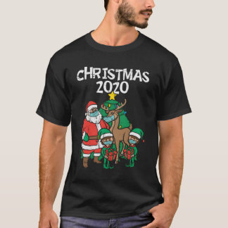 サンタ小人トナカイ2020年Quaran Tシャツ