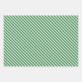 サンタ小妖精や小人タイポグラフィとストライプキッズ ラッピングペーパーシート