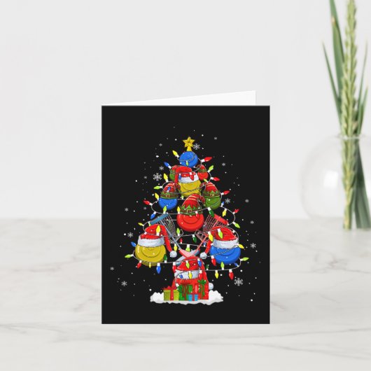 サンタ小妖精や小人ディスクゴルフボールツールクリスマスツリーメンプレイ カード (正面)