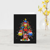 サンタ小妖精や小人ディスクゴルフボールツールクリスマスツリーメンプレイ カード (黄色い花)