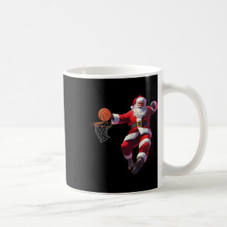 サンタ小妖精や小人遊のバスケットボールクリスマスパジャマ コーヒーマグカップ