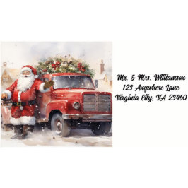 サンタ差出人住所ラベル ラベル