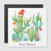 サンタ帽とオーナメントのクリスマスサボテン (正面/裏面)