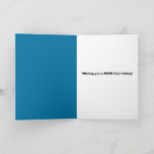 サンタ帽のキュートな猫のオーナメント シーズンカード (内部)