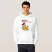 サンタ帽のクリスマスビールマグ パーカ (正面フル)