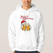 サンタ帽のクリスマスビールマグ パーカ (正面)