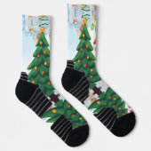 サンタ帽のクリスマス猫 ソックス (右)