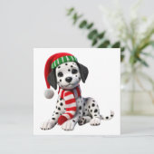 サンタ帽のダルマティア犬 シーズンカード (スタンド正面)