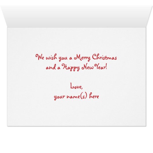 サンタ帽をかぶったかわいい漫画のクリスマス猫 (内部横(下))