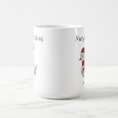 サンタ帽をかぶったアヒル コーヒーマグカップ (中央)
