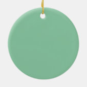 サンタ帽をかぶったゴールデンイーグル セラミックオーナメント (裏面)