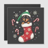 サンタ帽をかぶったビーグル犬のクリスマス ラバーズ (正面/裏面)