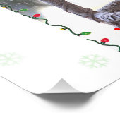 サンタ帽をかぶったリス フォトプリント (角)