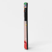 サンタ帽をかぶった白犬 Case-Mate iPhoneケース (裏面/左)