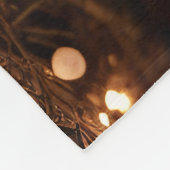 サンタ帽をかぶった豚 フリースブランケット (角)