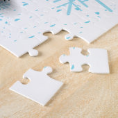 サンタ帽をかぶった黒猫 ジグソーパズル (側面)