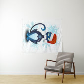 サンタ帽をかぶった黒猫 タペストリー (インサイチュ(横))