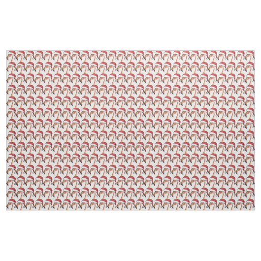 サンタ帽を被ったピンクのフラミンゴ ファブリック (ヤード)