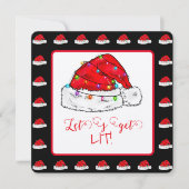 サンタ帽子に明かりをつけよう カード (正面)