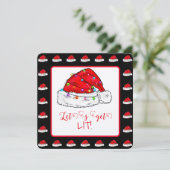サンタ帽子に明かりをつけよう カード (スタンド正面)