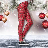 サンタ帽子のクリスマスを着たビーグル犬 レギンス
