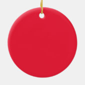 サンタ帽子のクリスマスオーナメント セラミックオーナメント (裏面)