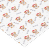 サンタ帽子のコーギスのクリスマスパターン テーブルクロス (アングル)