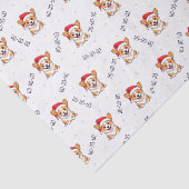 サンタ帽子のコーギスのクリスマスパターン 薄葉紙 (詳細)