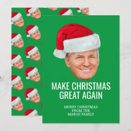 サンタ帽子のトランプ - クリスマスを再び偉大に カード