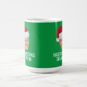 サンタ帽子のトランプ - クリスマスを再び偉大に コーヒーマグカップ (中央)