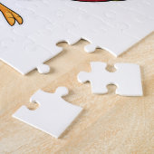 サンタ帽子をかぶったオウム ジグソーパズル (側面)