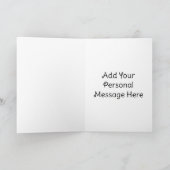 サンタ帽子をかぶったクリスマス猫たち サンキューカード (内部)