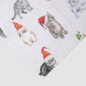 サンタ帽子をかぶったクリスマス猫たち 薄葉紙 (詳細)