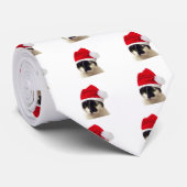 サンタ帽子をかぶった猫 ネクタイ (ロール)