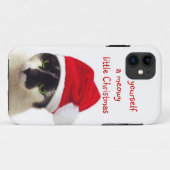 サンタ帽子をかぶった猫 Case-Mate iPhoneケース (裏面(横))