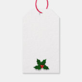 サンタ帽子クリスマスギフトを着たデュシュントラベル ギフトタグ (裏面)