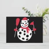 サンタ帽子雪だるまファミリー クリスマス ピックルボール マッチング (スタンド正面)