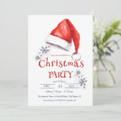 サンタ帽子 I クリスマスパーティ 招待状 (スタンド正面)
