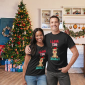 サンタ帽子Tシャツをトナカイで愛してる Tシャツ