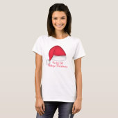 サンタ帽子Tシャツ Tシャツ (正面フル)
