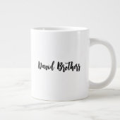 サンタ帽 名前入り メリークリスマス ジャンボコーヒーマグカップ (右)