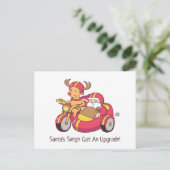 サンタ得スリーおもしろいス ポストカード (スタンド正面)